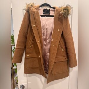 J. Crew Chateau Parka in Italian stadium-clot in Camel